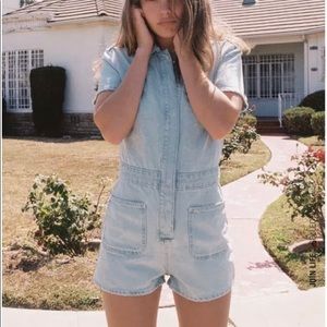 Zara Denim Jumpsuit XS 1970s Vibe